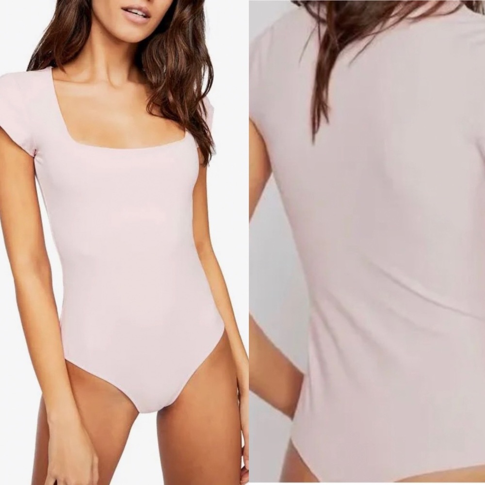 Revolve by free People Square Eyes Bodysuit in pink